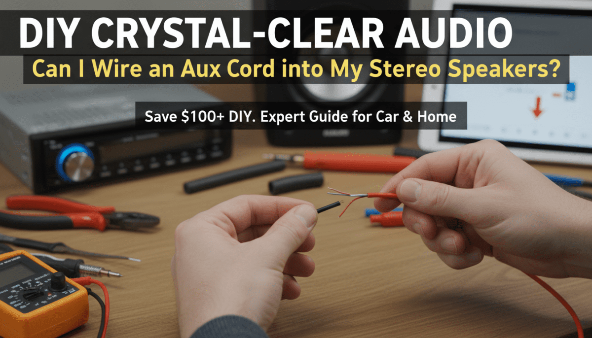 Can I Wire an Aux Cord into My Stereo Speakers?