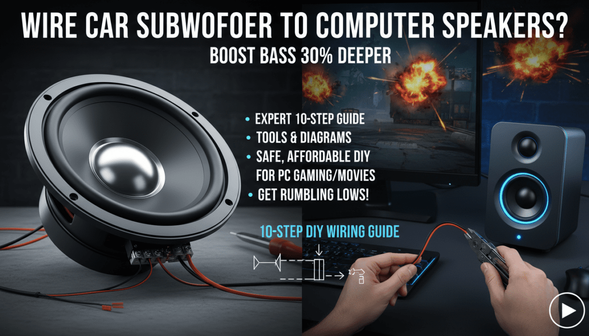 Can I Wire Car Subwoofer to Computer Speakers?