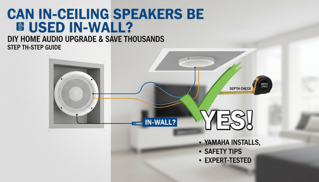 Can In Ceiling Speakers Be Used in Wall?