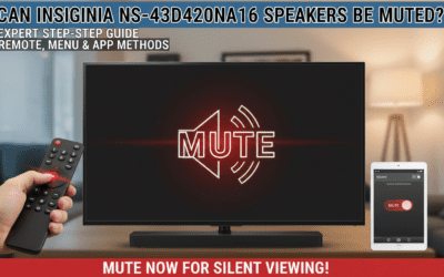 Can Insignia NS-43D420NA16 Speakers Be Muted?