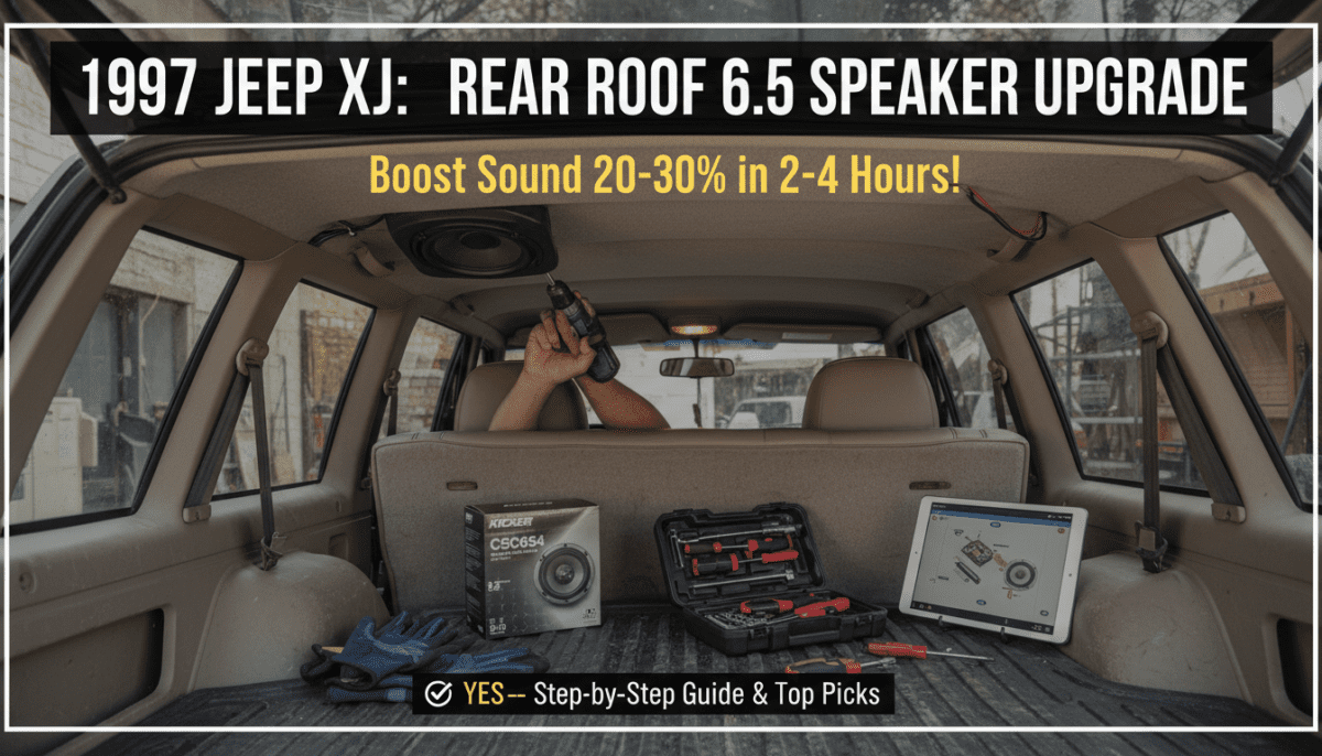 Can Install 6.5 Speakers in 1997 Jeep XJ Rear Roof