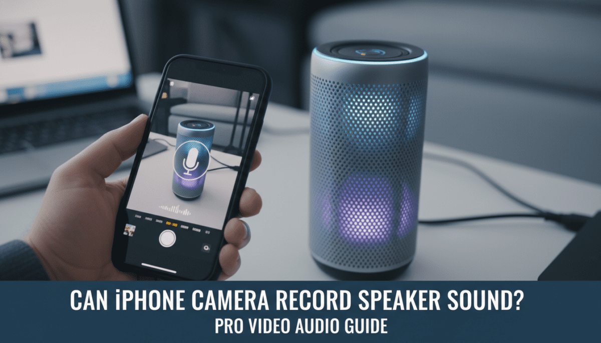 Can iPhone Camera Record Speaker Sound?