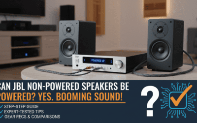 Can JBL Non-Powered Speakers Be Powered?