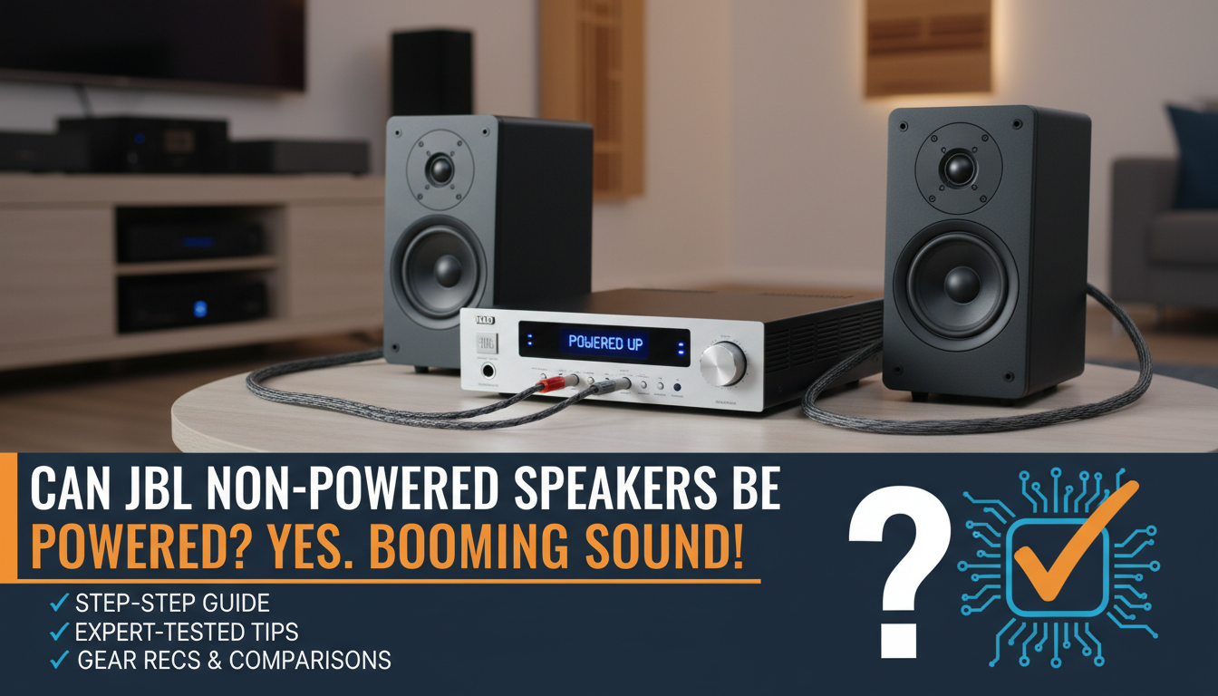 Can JBL Non-Powered Speakers Be Powered?