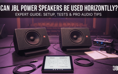 Can JBL Power Speakers Be Used Horizontally?