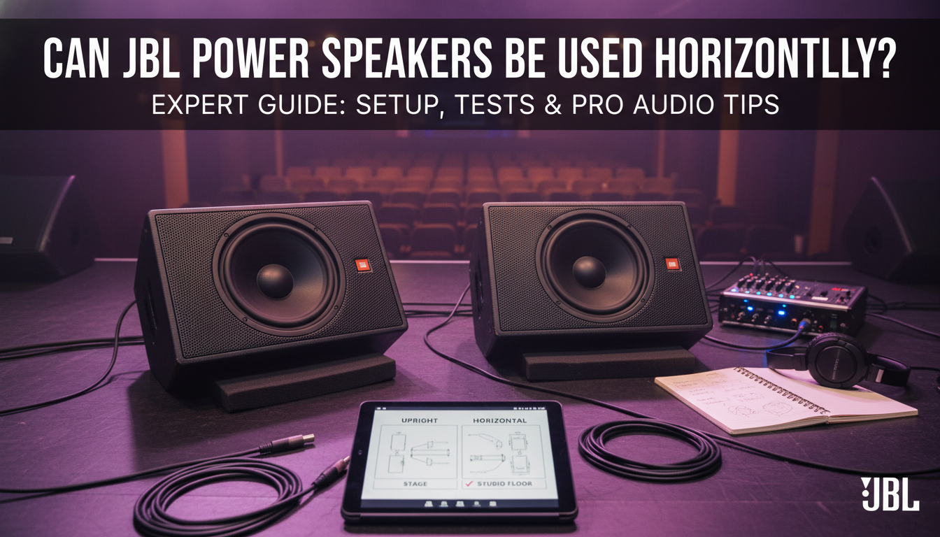 Can JBL Power Speakers Be Used Horizontally? Can JBL Power Speakers Be Used Horizontally?