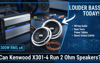 Can Kenwood X301-4 Run 2 Ohm Speakers?