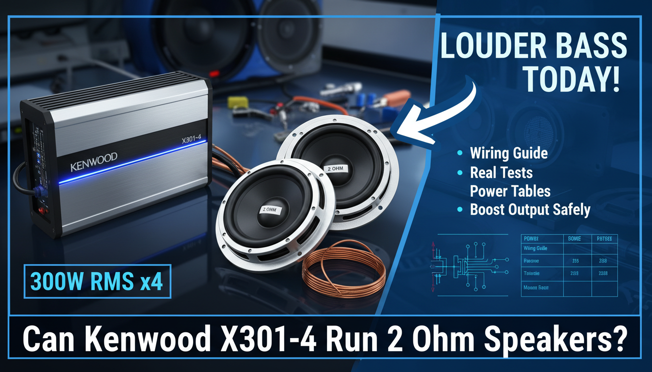 Can Kenwood X301-4 Run 2 Ohm Speakers? Can Kenwood X301-4 Run 2 Ohm Speakers?