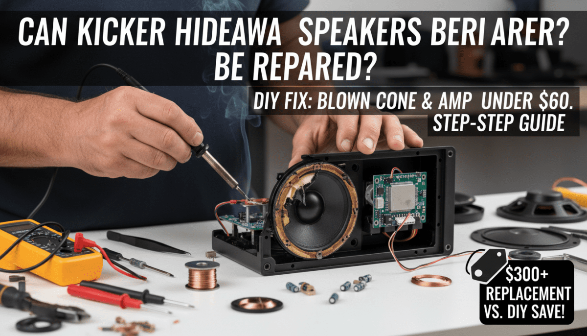 Can Kicker Hideaway Speakers Be Repaired?