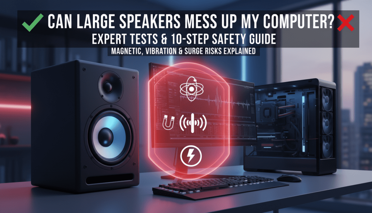 Can Large Speakers Mess Up My Computer?