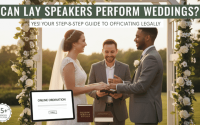 Can Lay Speakers Perform Weddings?