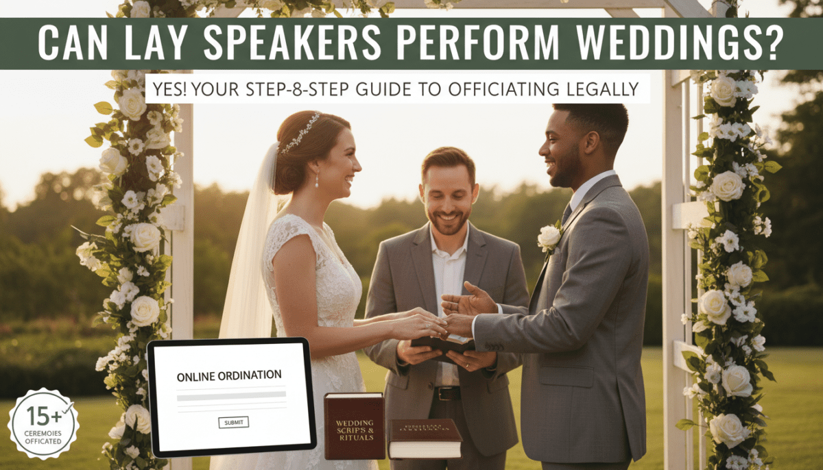Can Lay Speakers Perform Weddings?