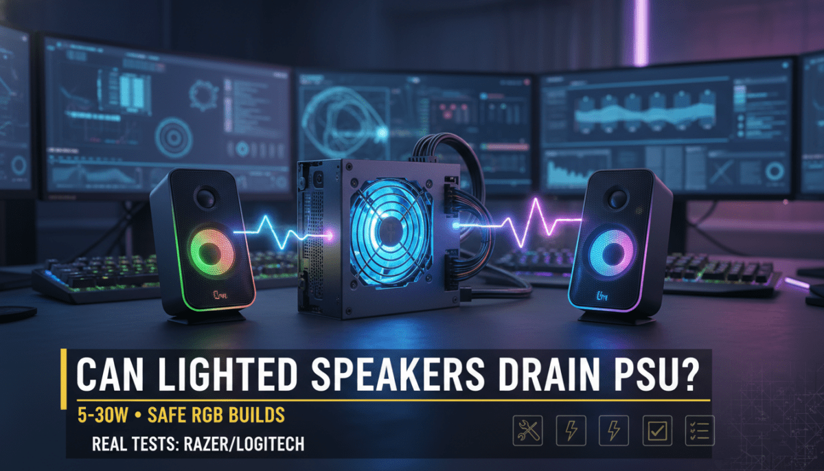 Can Lighted Speakers Drain PSU? Can Lighted Speakers Drain PSU?