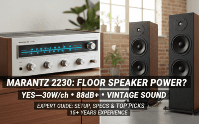 Can Marantz 2230 Drive Floor Speakers?
