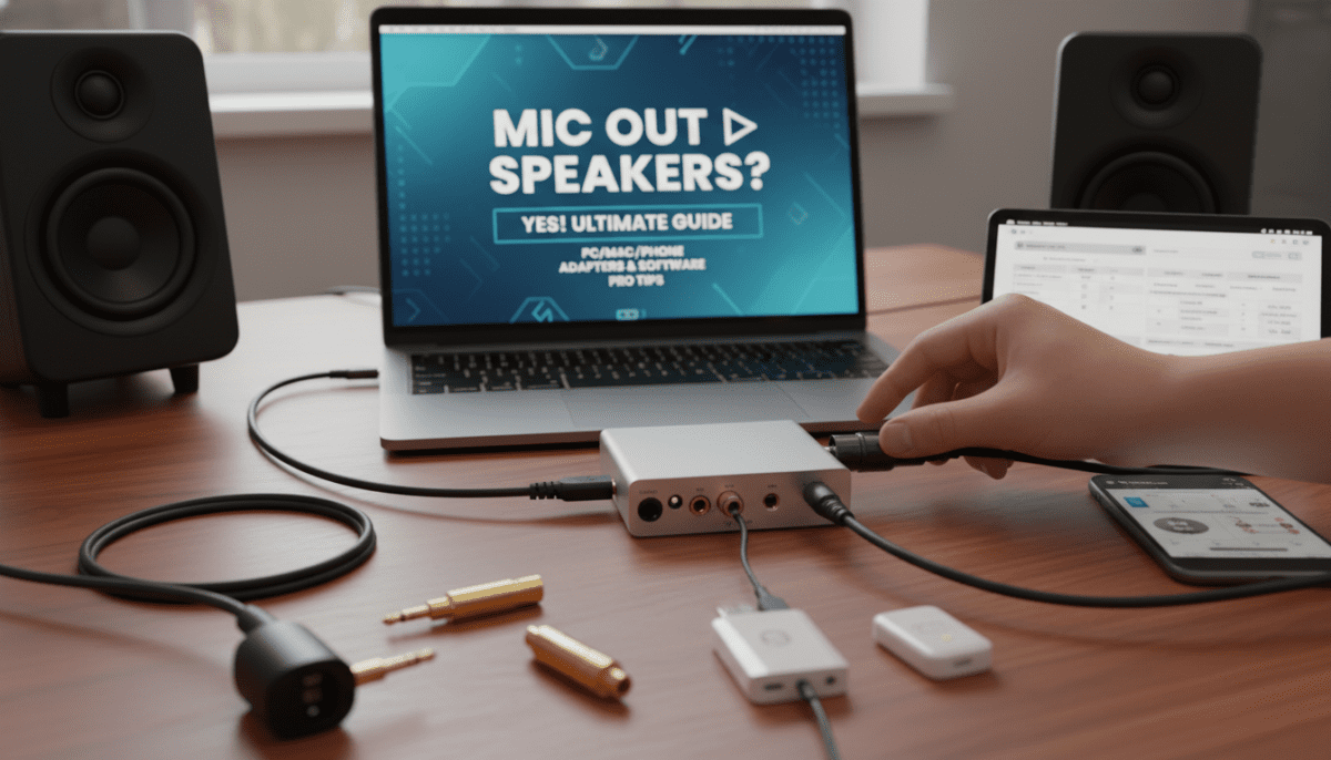 Can Mic Out Be Used for Speakers?