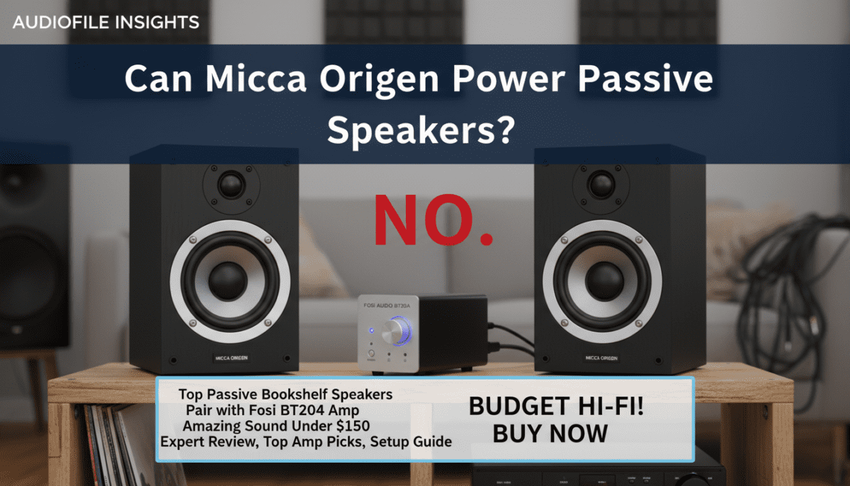 Can Micca Origen Power Passive Speakers?