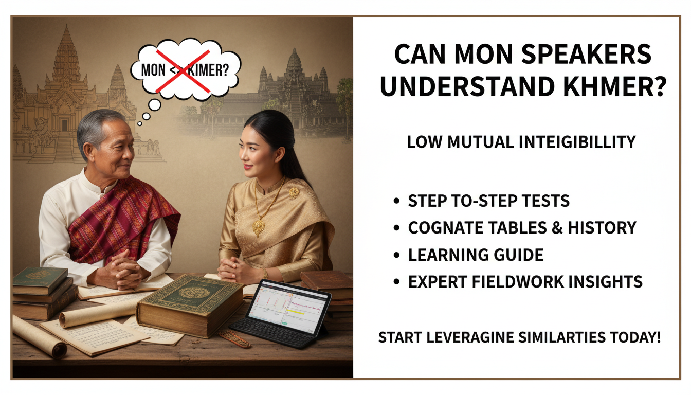 Can Mon Speakers Understand Khmer?