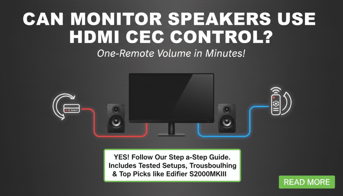 Can Monitor Speakers Use HDMI CEC Control?