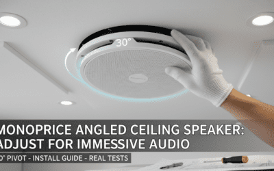 Can Monoprice Angled Ceiling Speakers Be Adjusted?
