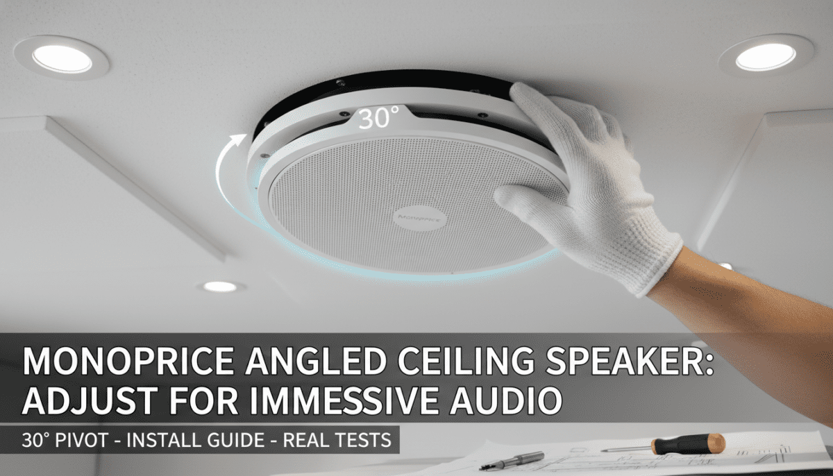Can Monoprice Angled Ceiling Speakers Be Adjusted?