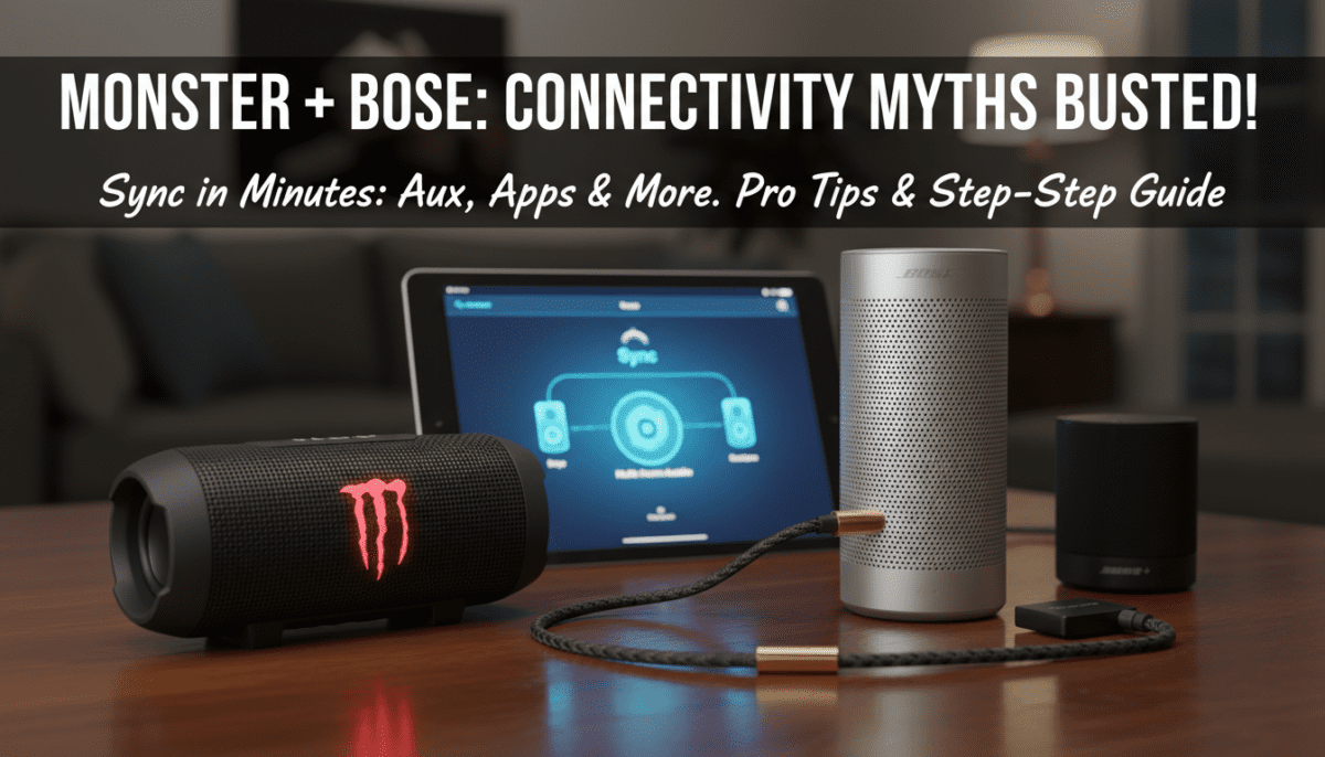 Can Monster Bluetooth Speakers Connect to Bose?