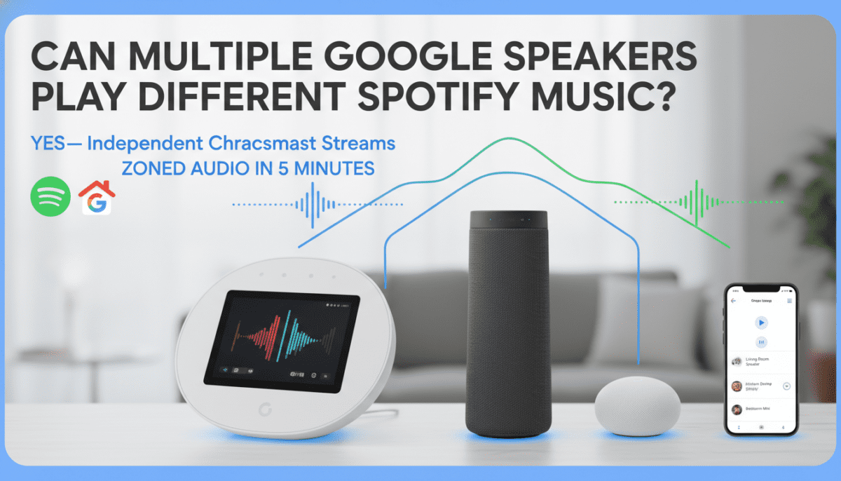 Can Multiple Google Speakers Play Different Spotify Music?