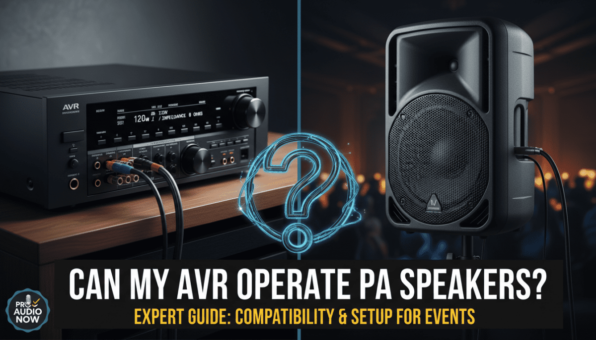 Can My AVR Operate PA Speakers?