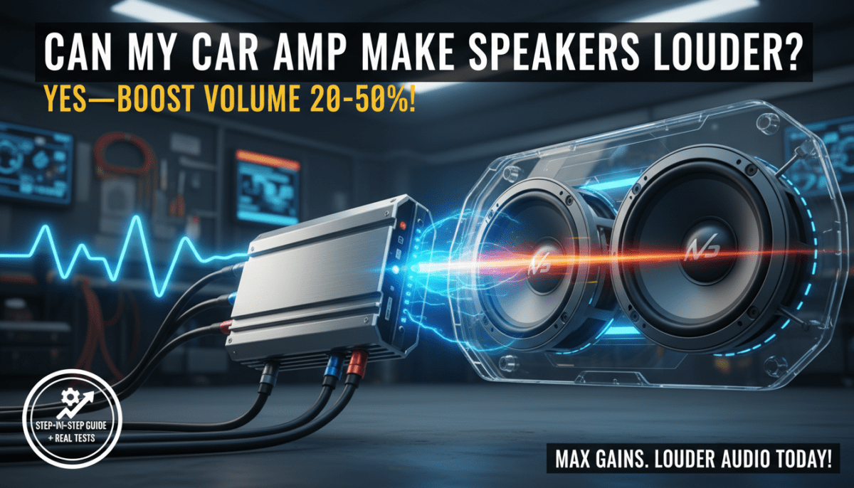 Can My Car Amp Make Speakers Louder?