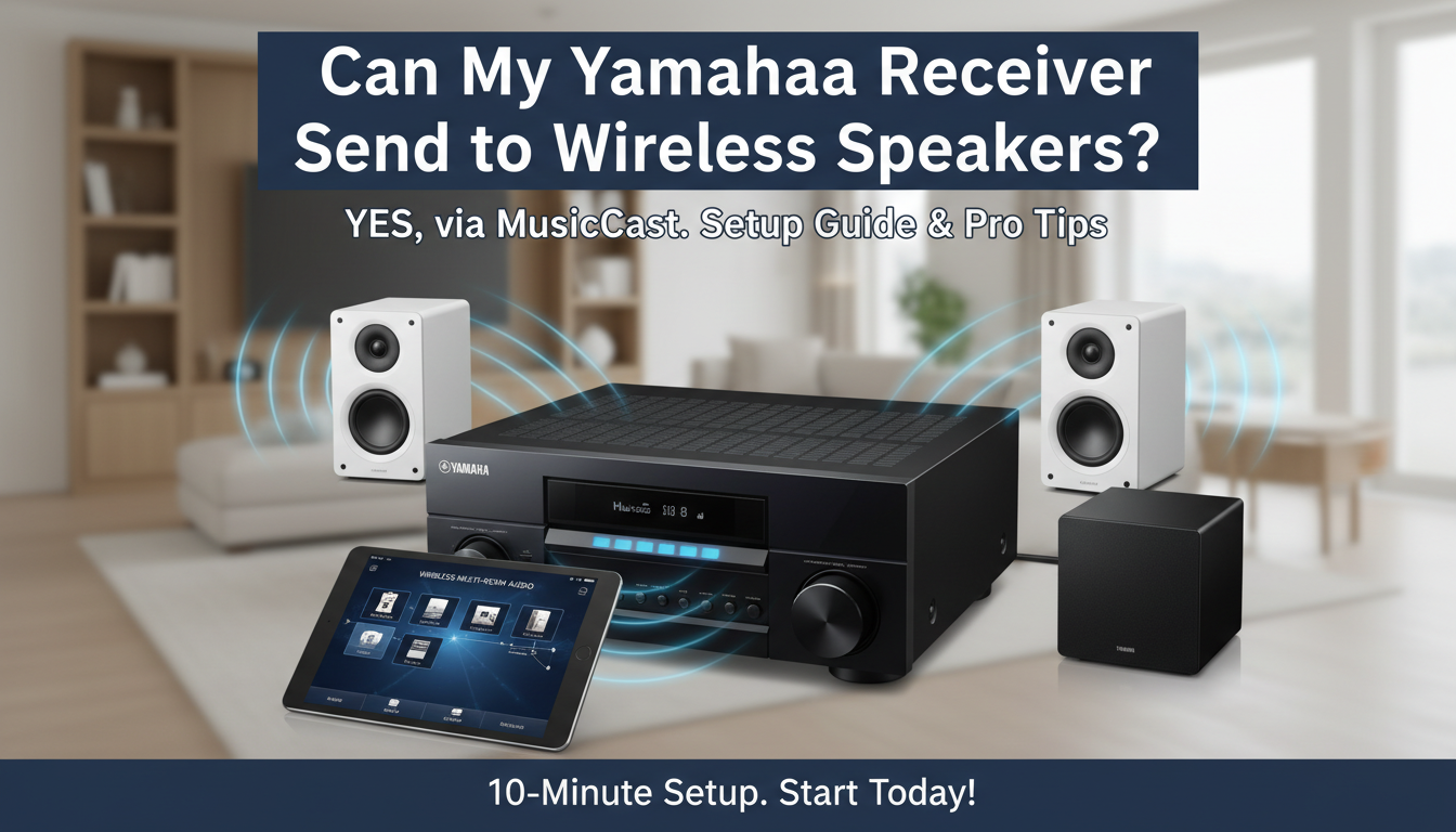 Can My Yamaha Receiver Send to Wireless Speakers? Can My Yamaha Receiver Send to Wireless Speakers?