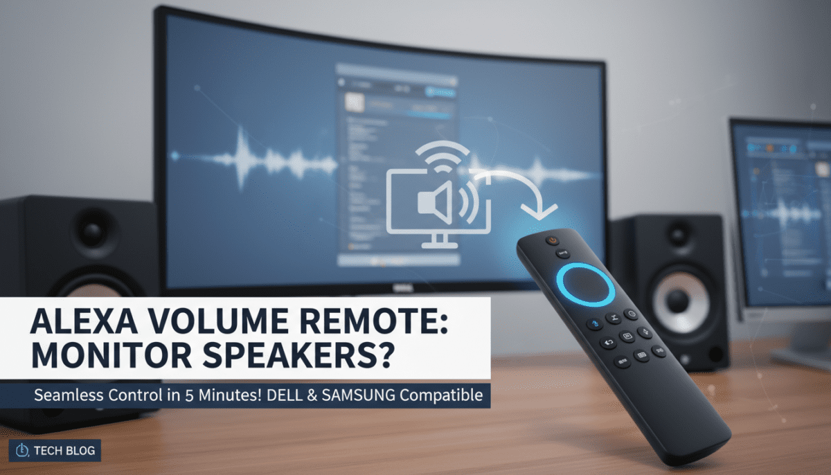 Can New Alexa Volume Remote Control Monitor Speakers?
