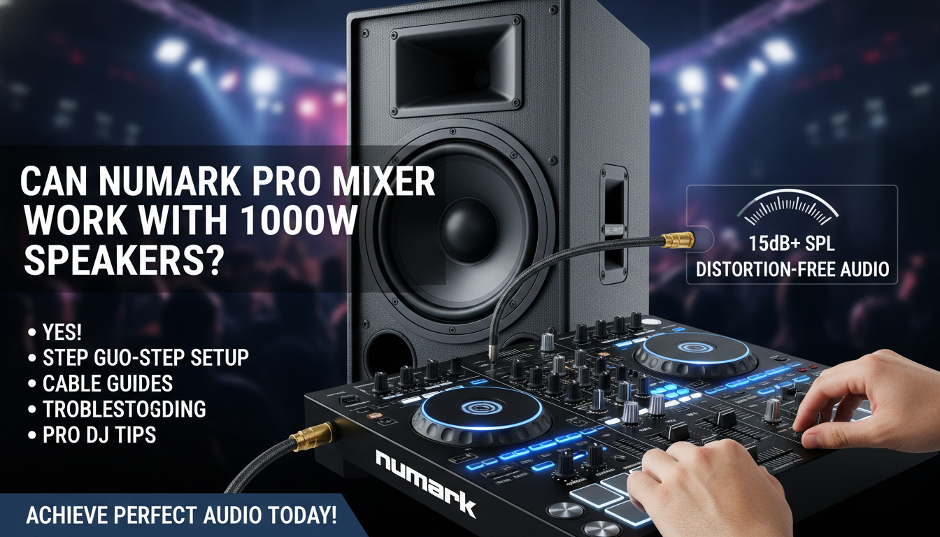 Can Numark Pro Mixer Work with 1000W Speakers?