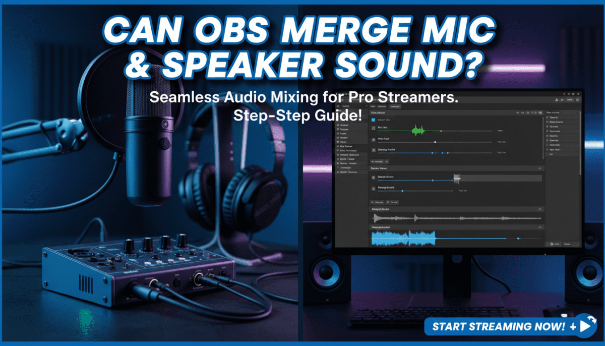 Can OBS Merge Mic & Speaker Sound?