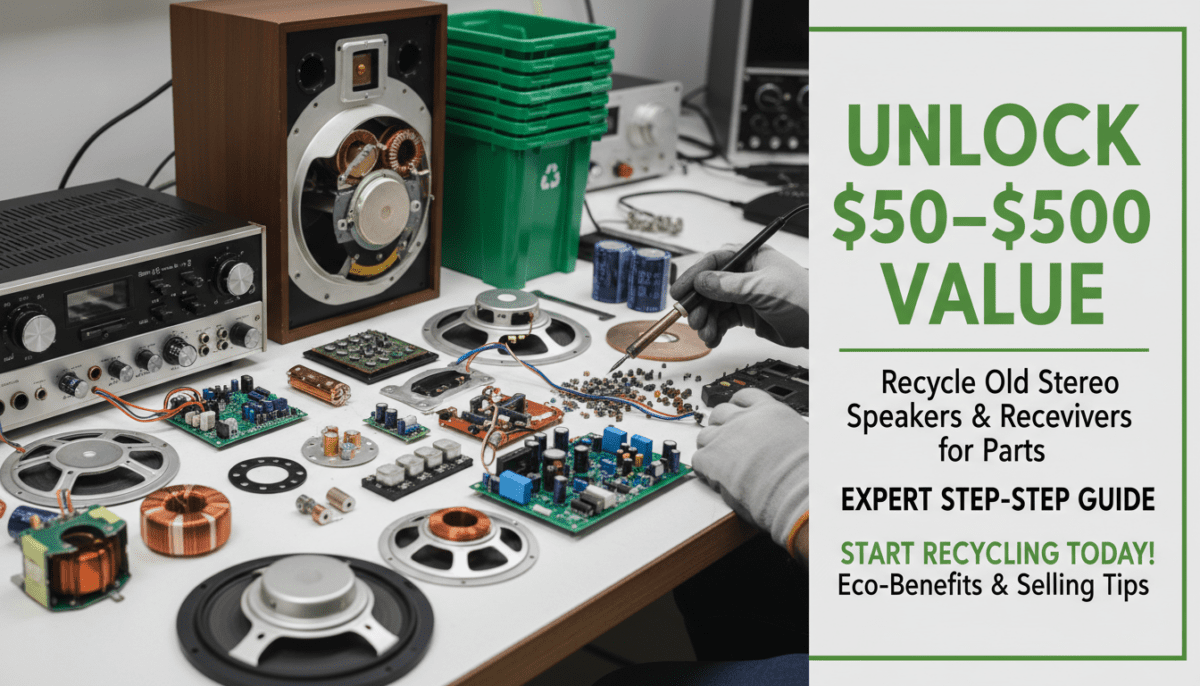 Can Old Stereo Speakers Be Recycled for Parts?