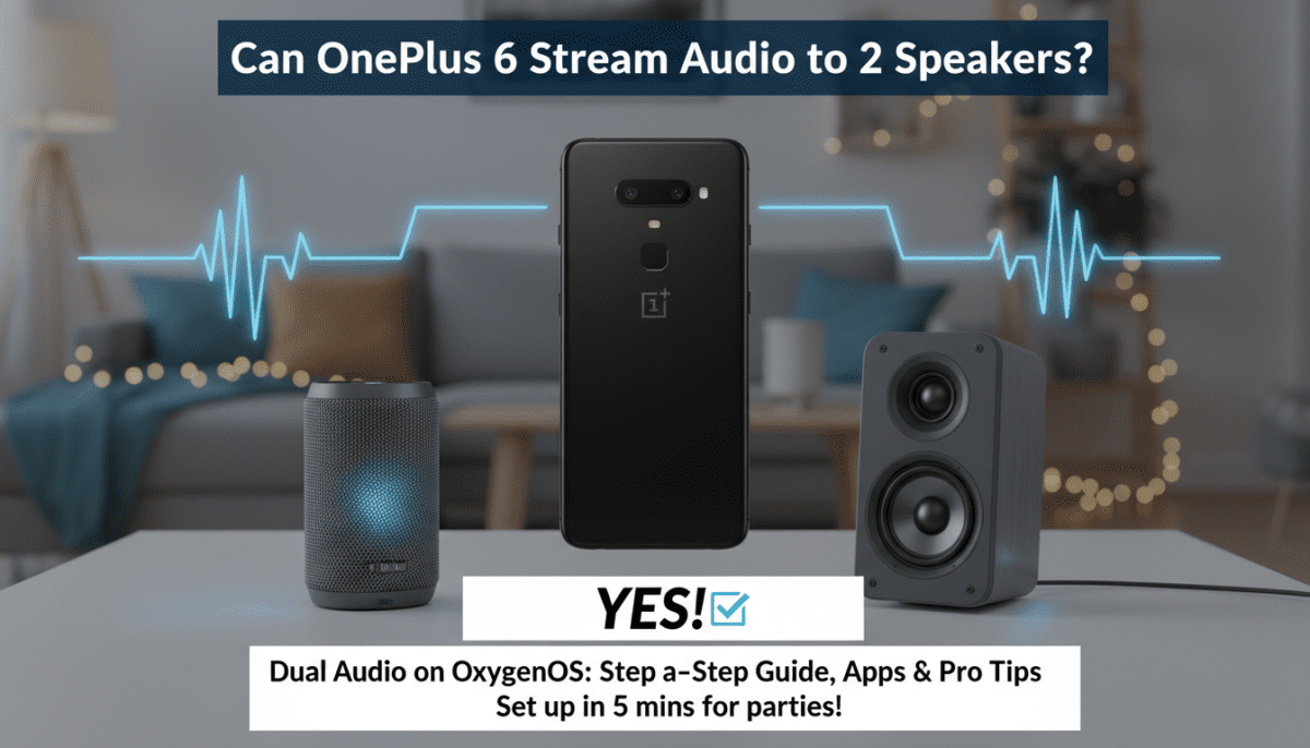 Can OnePlus 6 Stream Audio to 2 Speakers?