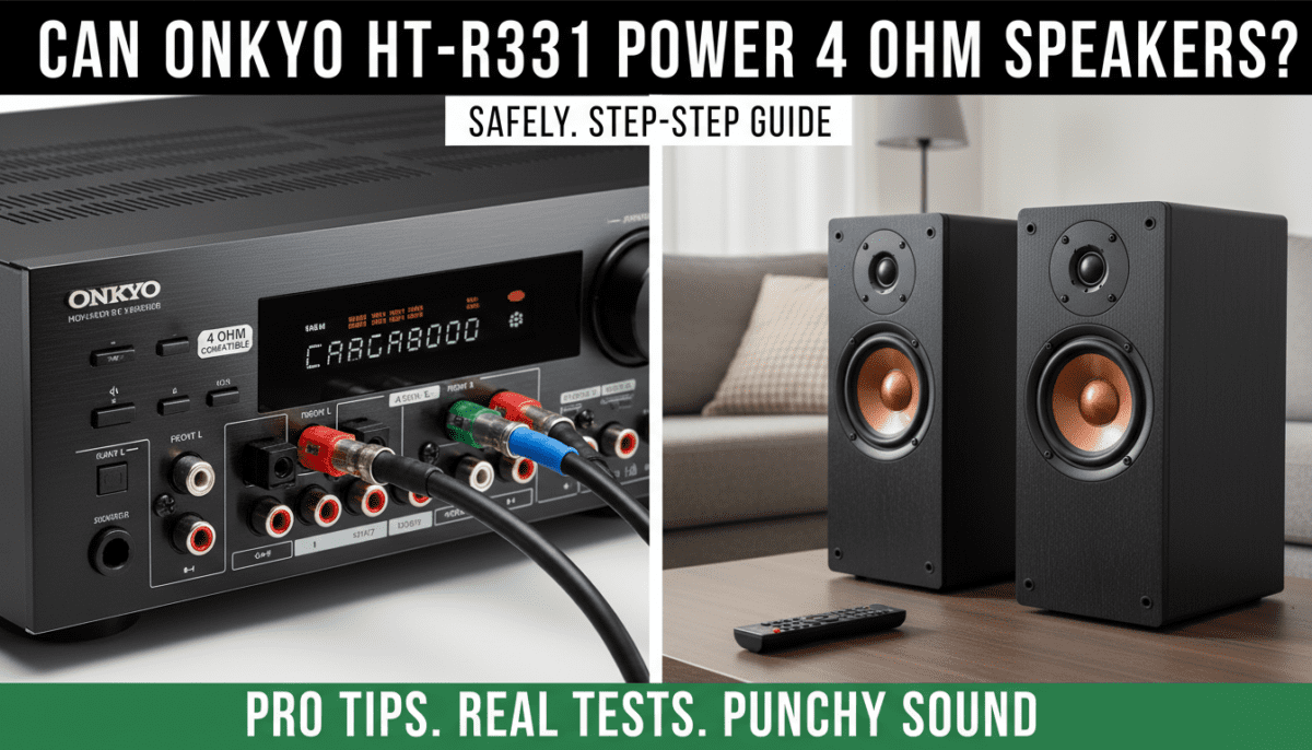 Can Onkyo HT-R391 Power 4 Ohm Speakers?
