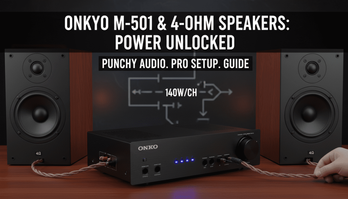 Can Onkyo M-501 Handle 4 Ohm Speakers?