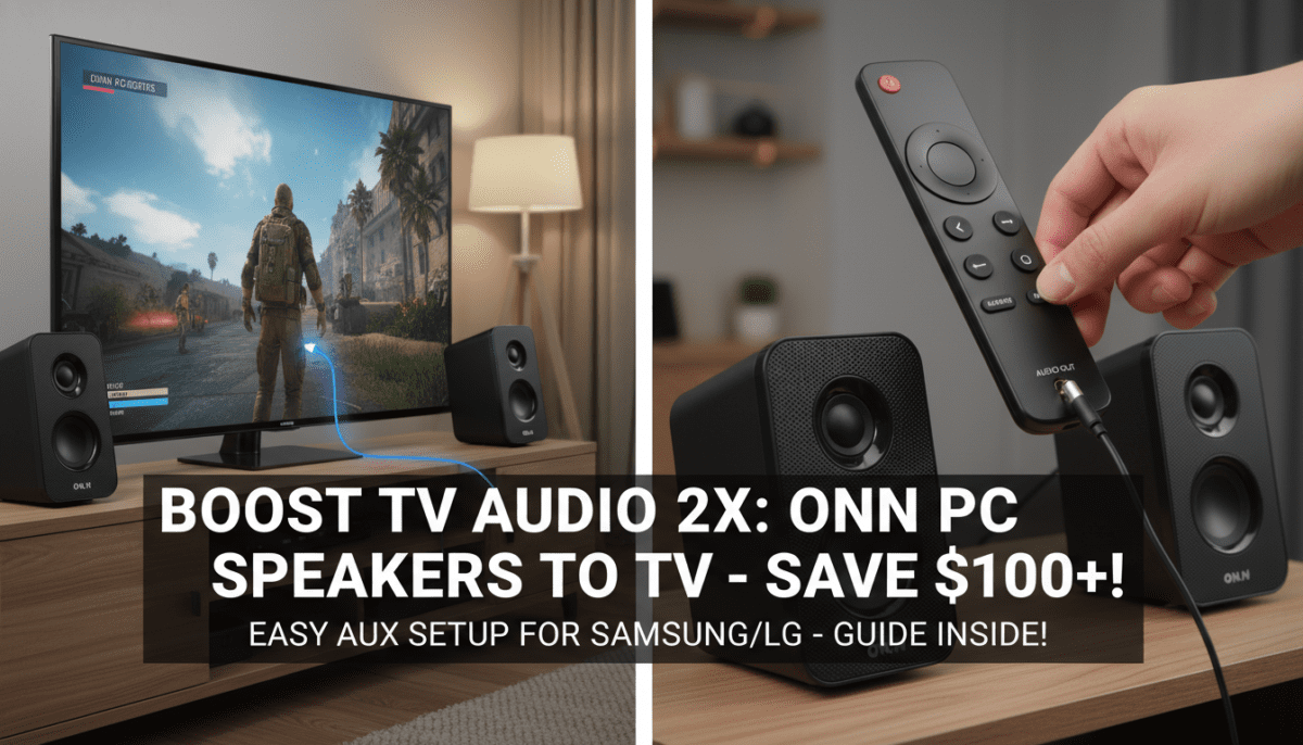 Can ONN PC Stereo Speakers Hook to TV?