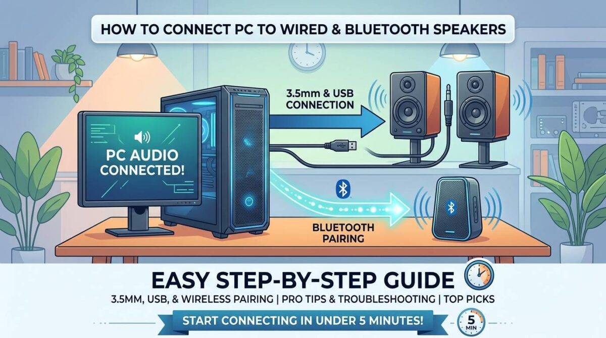 Can PC Connect to Wired & Bluetooth Speakers?
