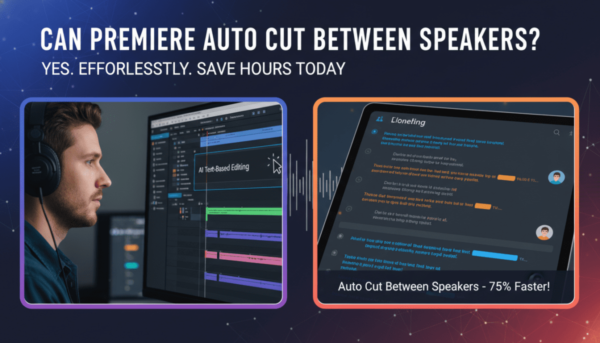 Can Premiere Auto Cut Between Speakers?