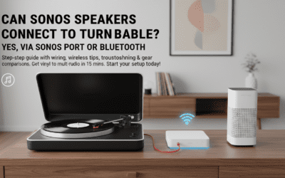 Can Sonos Speakers Connect to Turntable?