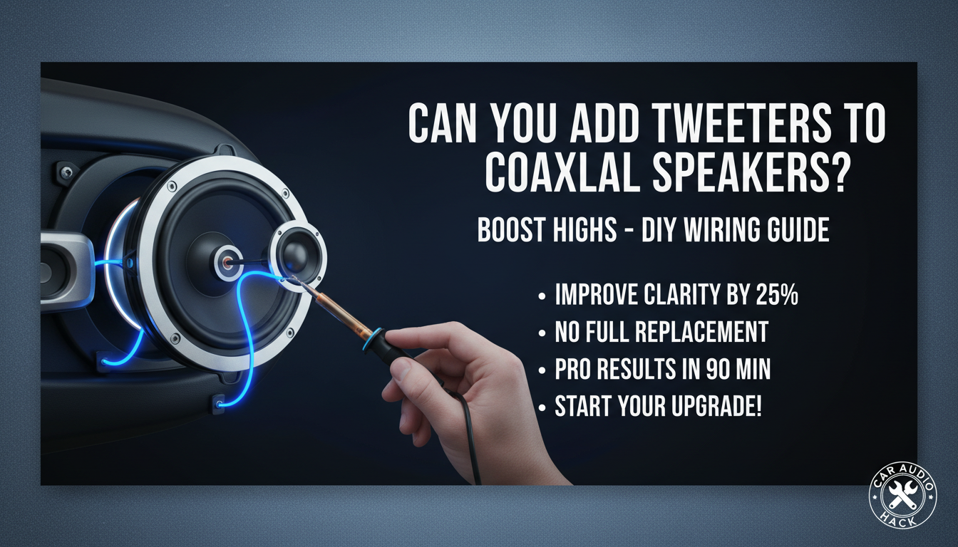 Can You Add Tweeters to Coaxial Speakers?