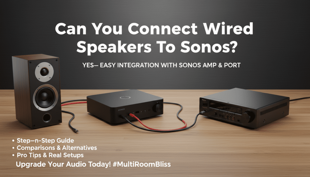 Can You Connect Wired Speakers to Sonos?