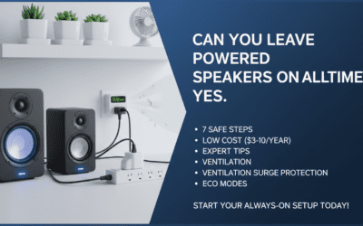 Can You Leave Powered Speakers On All Time?