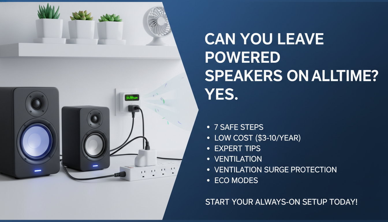 Can You Leave Powered Speakers On All Time?