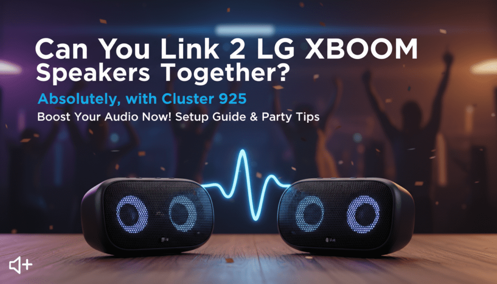 Can You Link 2 LG XBOOM Speakers Together?