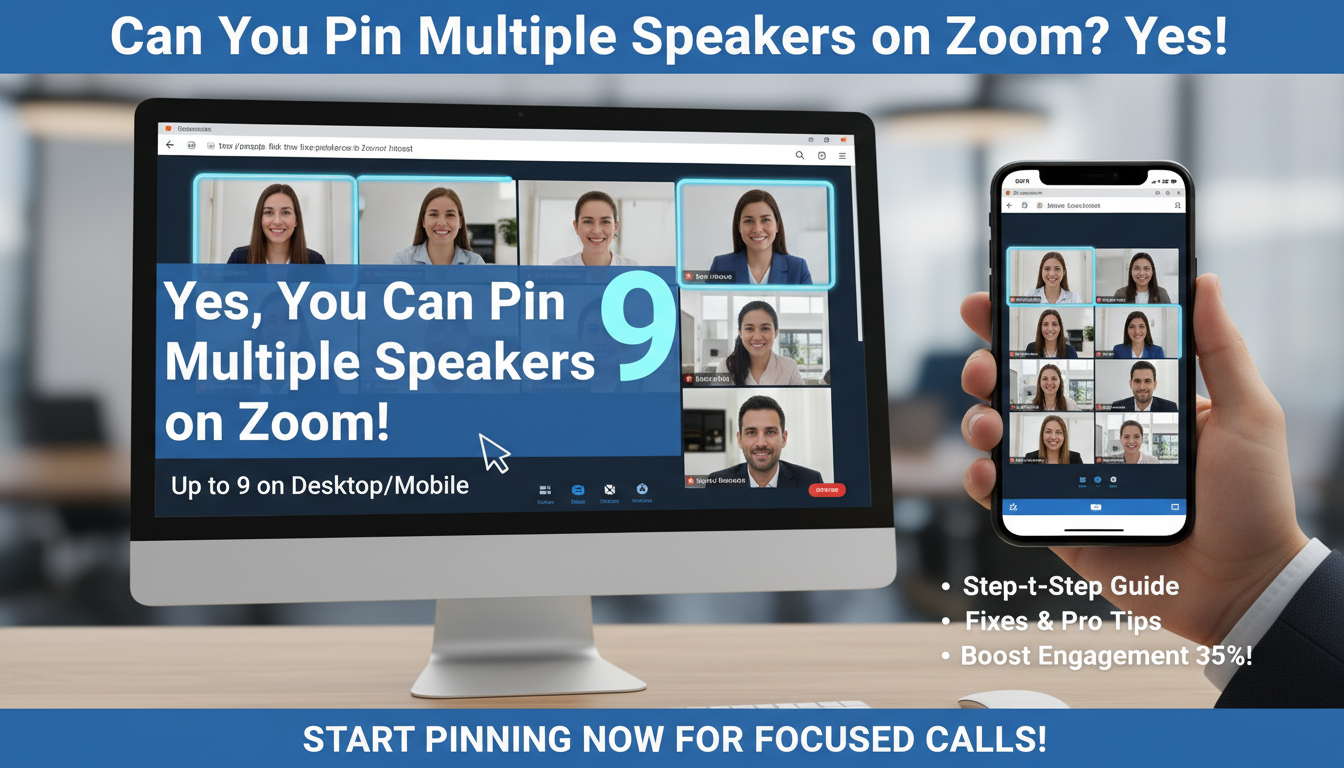 Can You Pin Multiple Speakers on Zoom? Yes!
