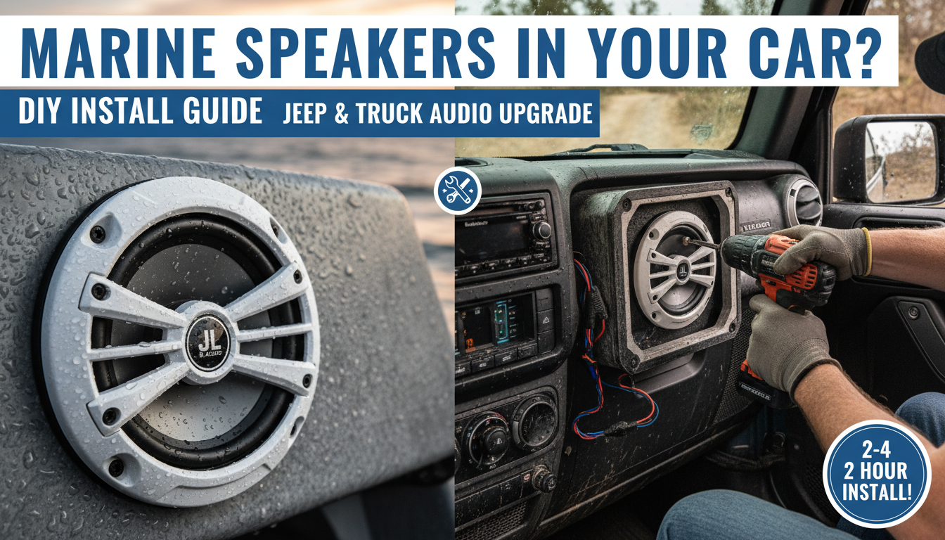 Can You Put Marine Speakers in a Car? Can You Put Marine Speakers in a Car?