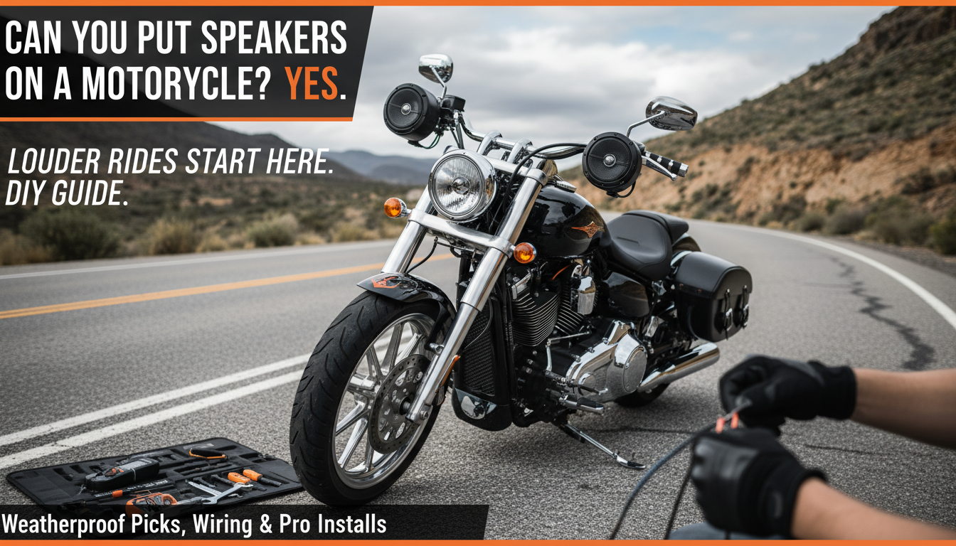 Can You Put Speakers on a Motorcycle?