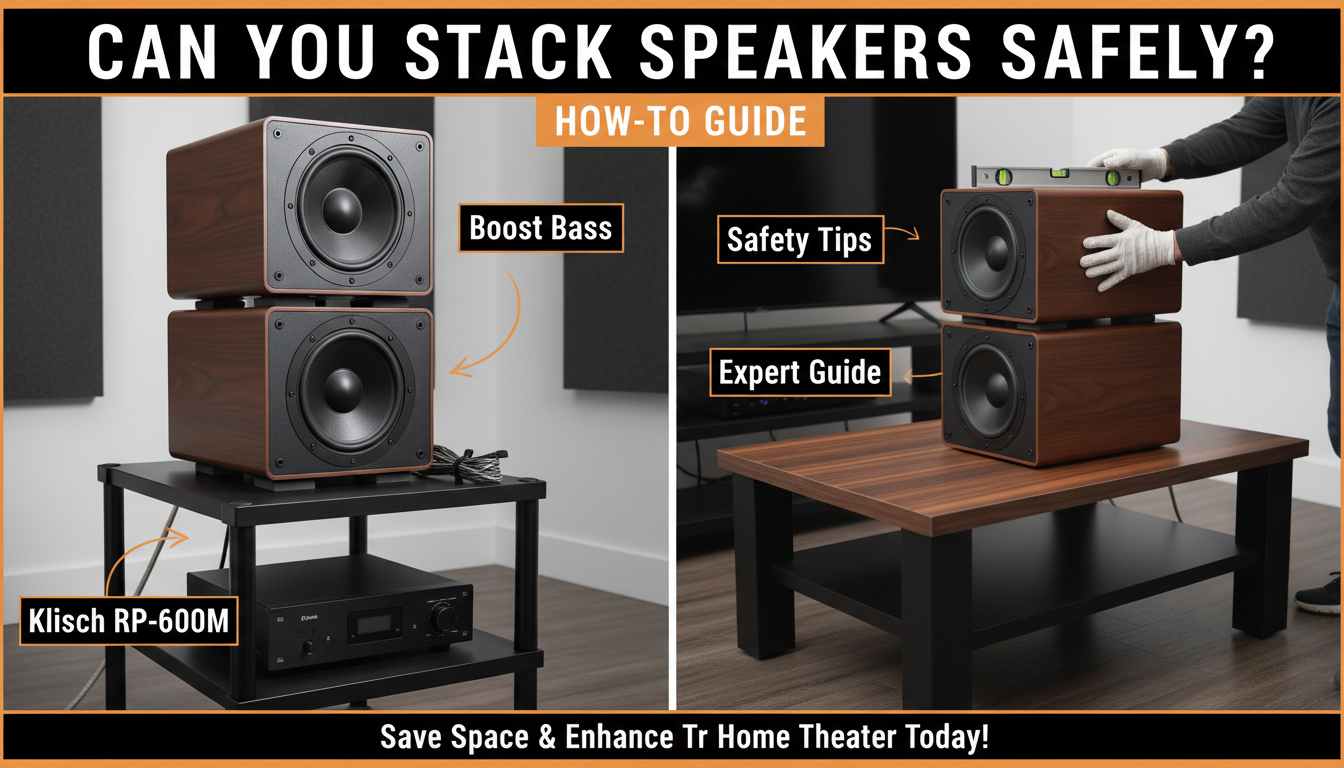 Can You Stack Speakers Safely? How-To Guide