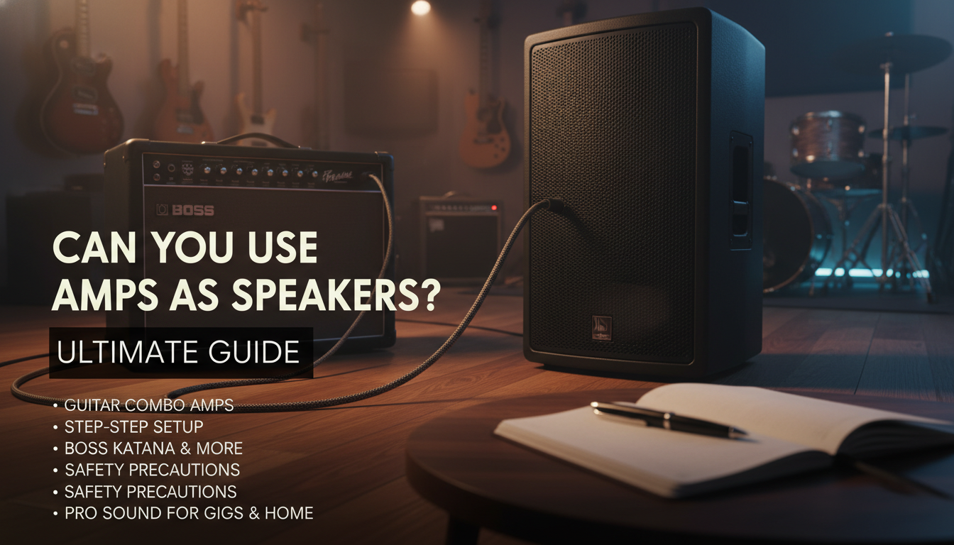 Can You Use Amps as Speakers? Guide
